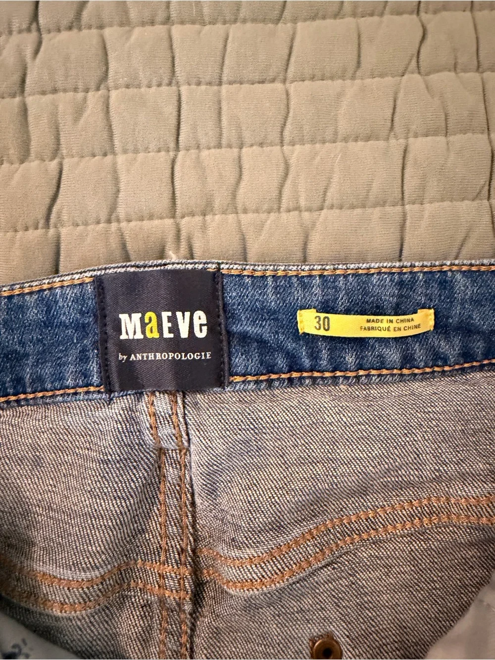 Maeve Wide-Leg Jeans in Medium Blue Denim - Picture 2 of 10